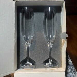 NIB 8 Orrefors Illusion 8.5" Champagne Stemware. Pristine condition.